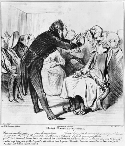 Robert Macaire hypnotiseert door Honoré Daumier